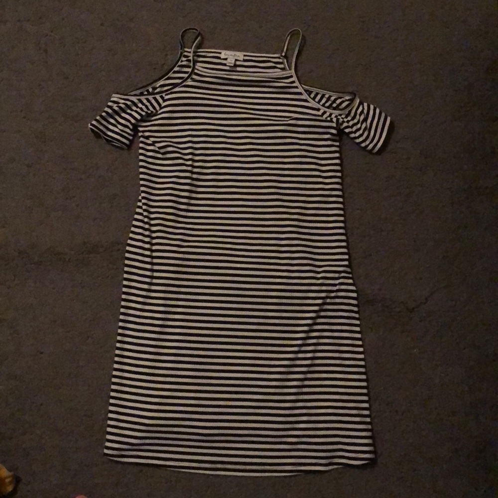 Off the Shoulder Striped Dress